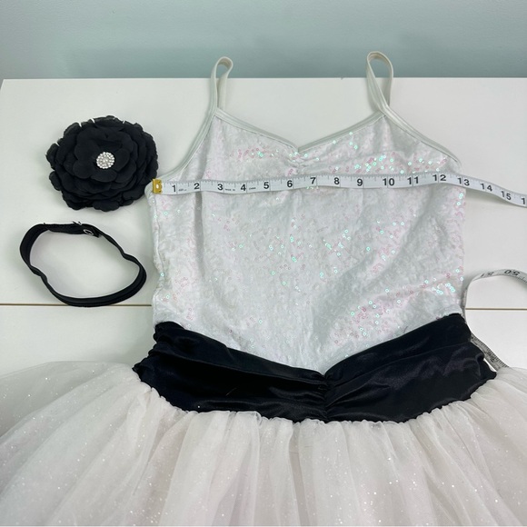 Weissman Small Adult The Great Secret White & Black/Dark Purple Ombre' Tutu - Picture 10 of 11